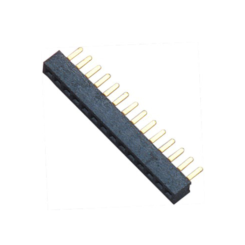 1.27mm Female Header H=2.1 Single Row Straight Type